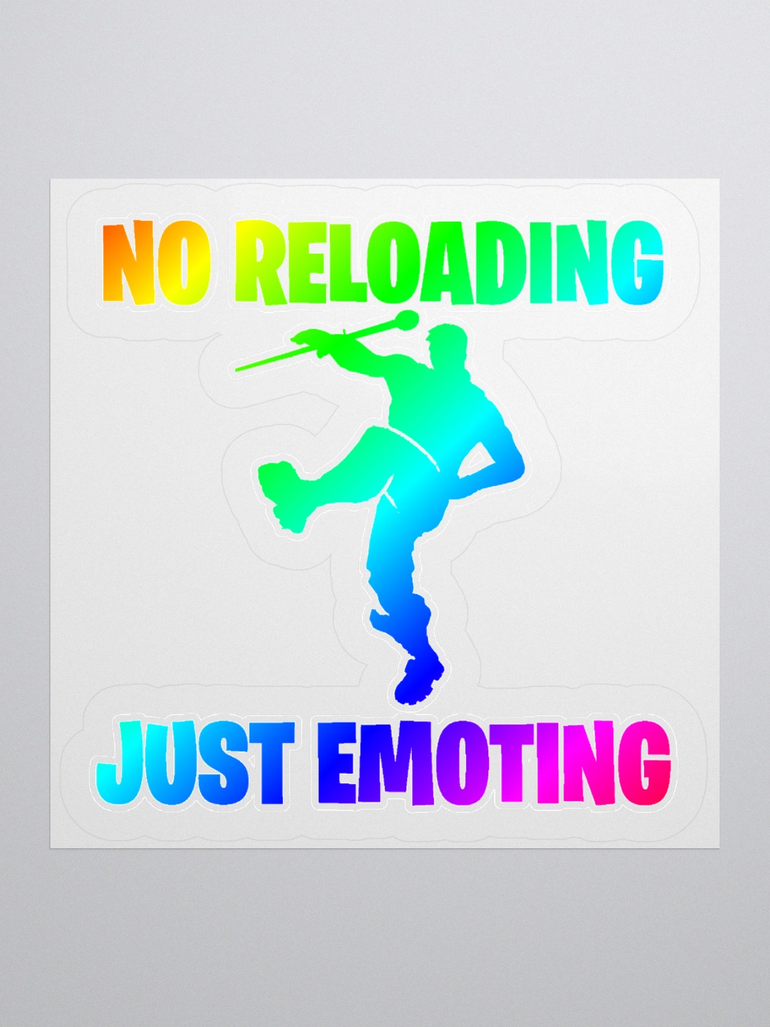 No Reloading Just Emoting RGB Sticker product image (3)