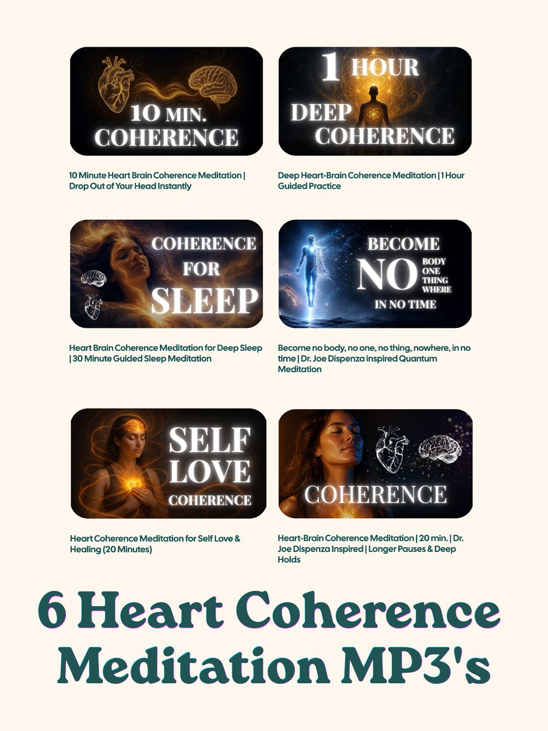 Heart Coherence Meditation Bundle — 6 Guided MP3s product image (1)