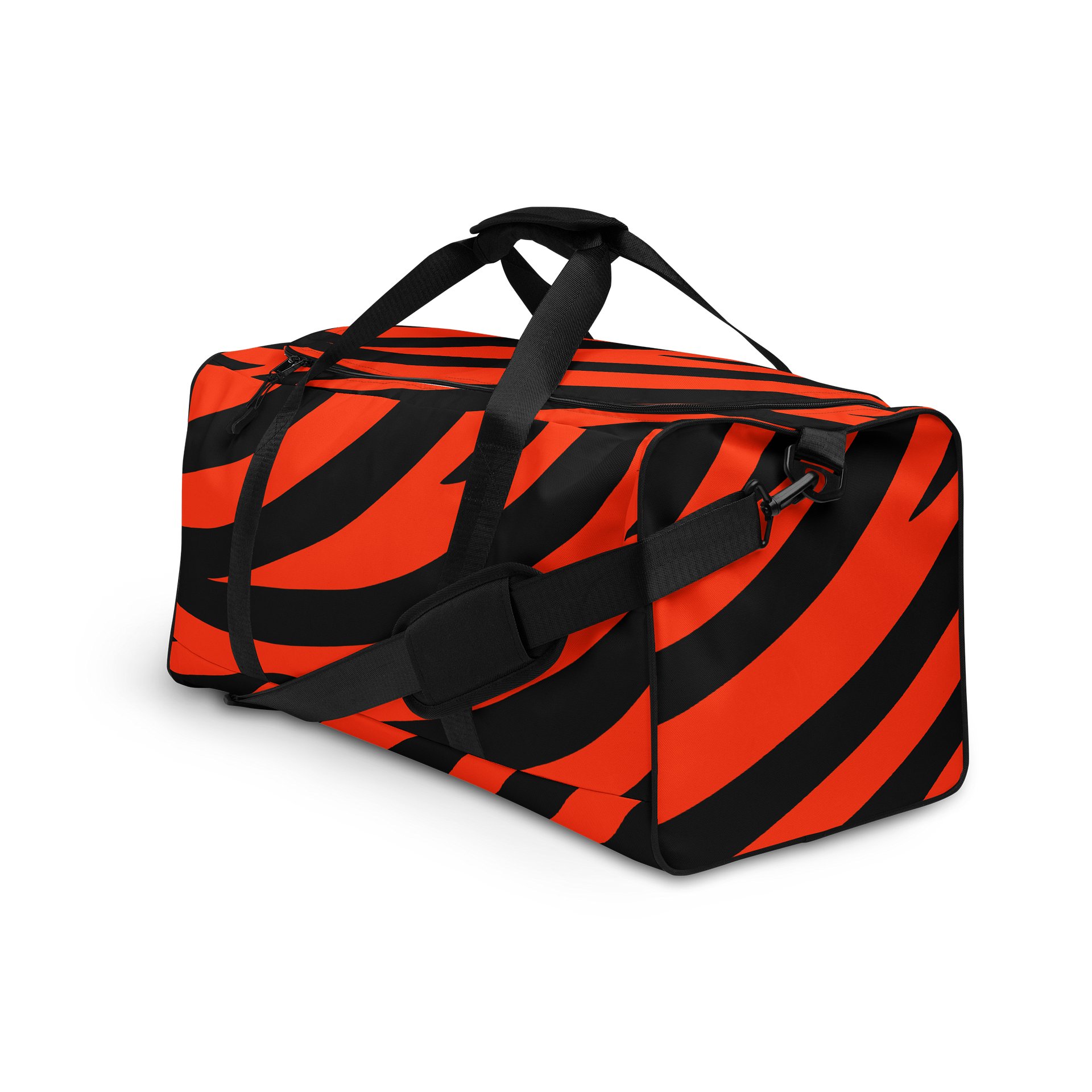 Tiger Print Duffle Bag – Orange Black product image (3)