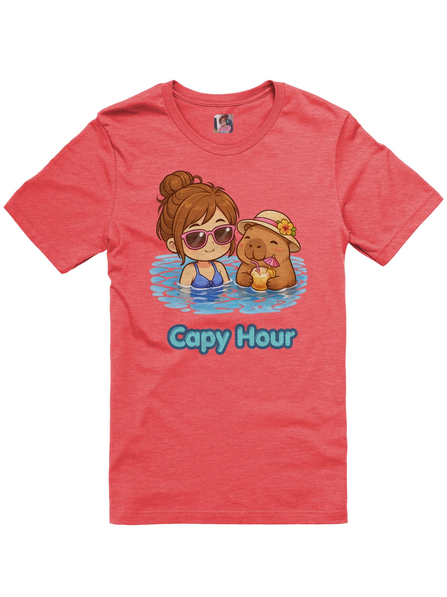 Capy & Chibi Girl Capy Hour Tee product image (1)