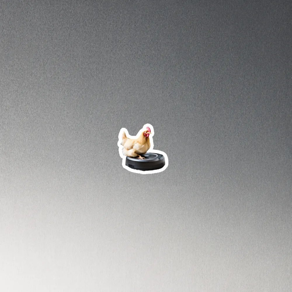 Roomba Chicken Magnet product image (2)
