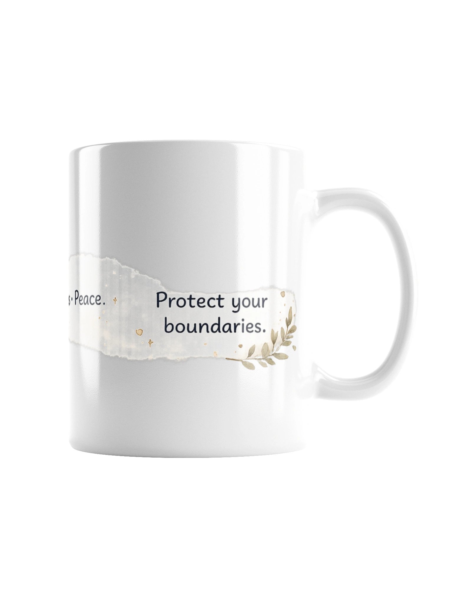 Olive Tea Boundaries Peace Kitten Mug product image (7)
