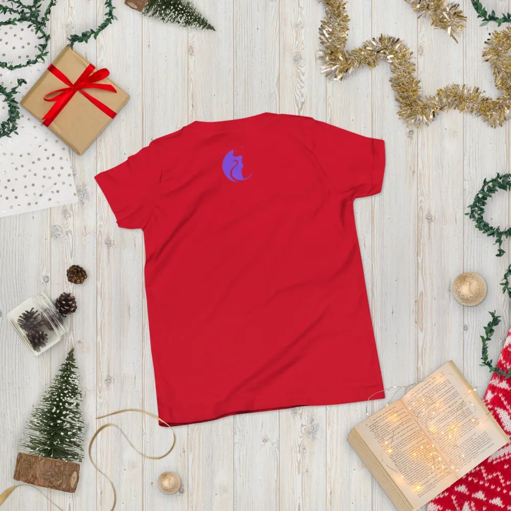 KawaiiKitten PowerRed Youth Short Sleeve T-Shirt product image (3)