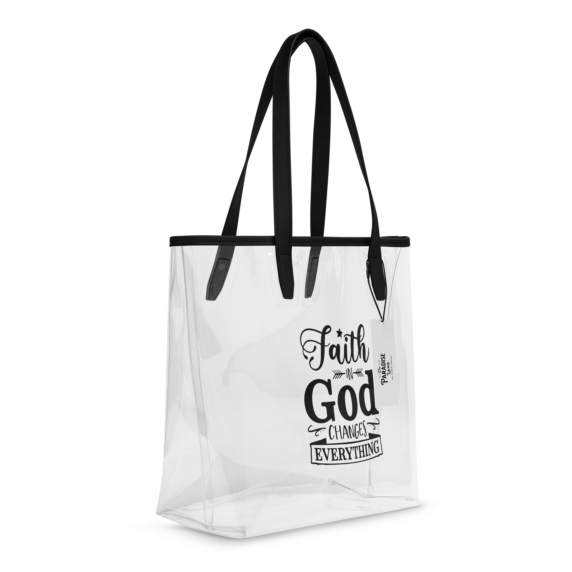 Faith in God Changes Everything Clear Tote Bag product image (6)