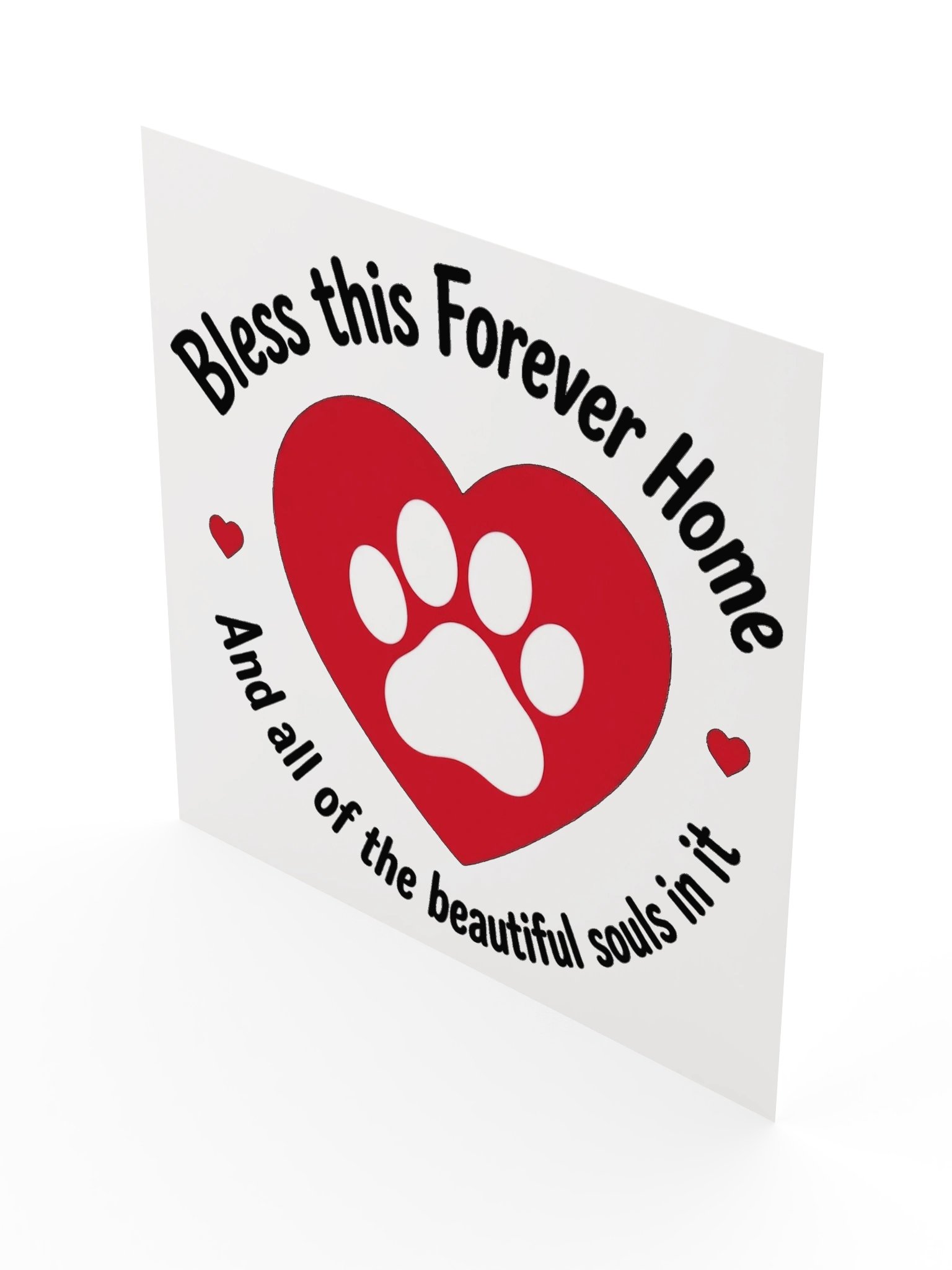 Bless This Forever Home Paw Print Poster product image (3)