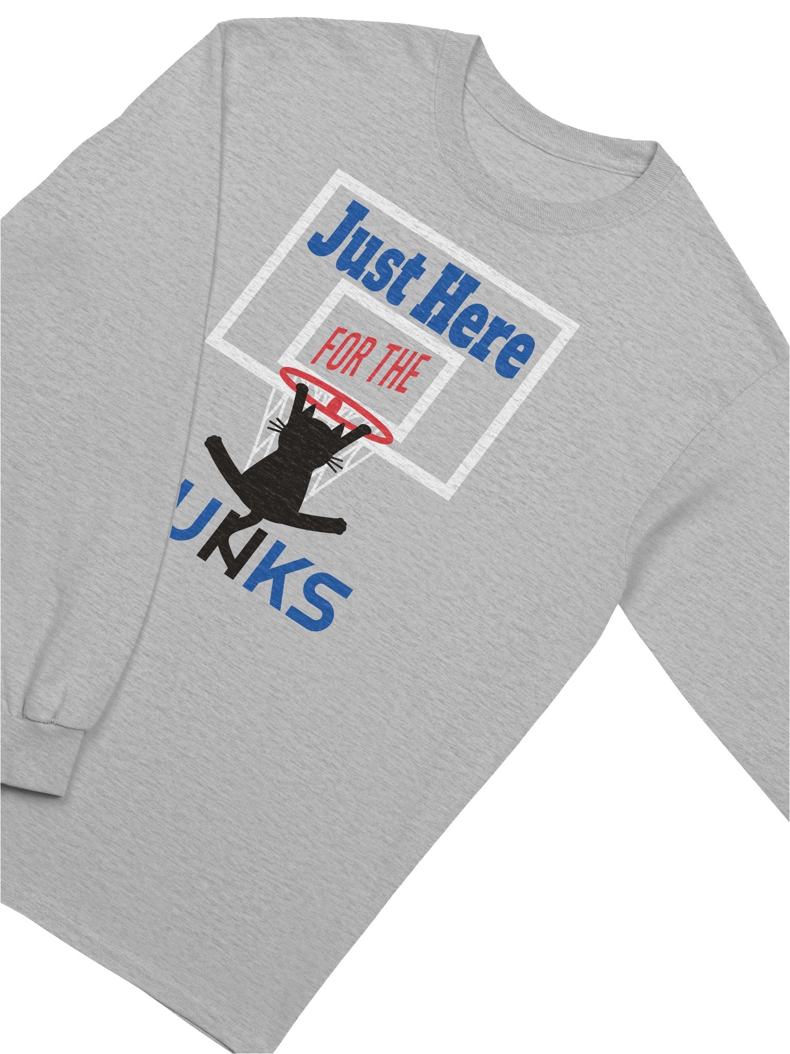 Basketball Cat (Just Here for the DUNKS) - Unisex Adult Long Sleeve T-shirt product image (11)
