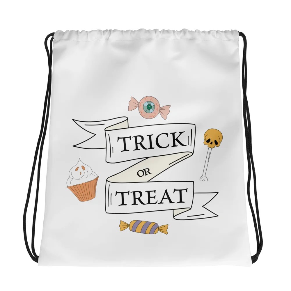 Trick or Treat Drawstring Bag product image (1)