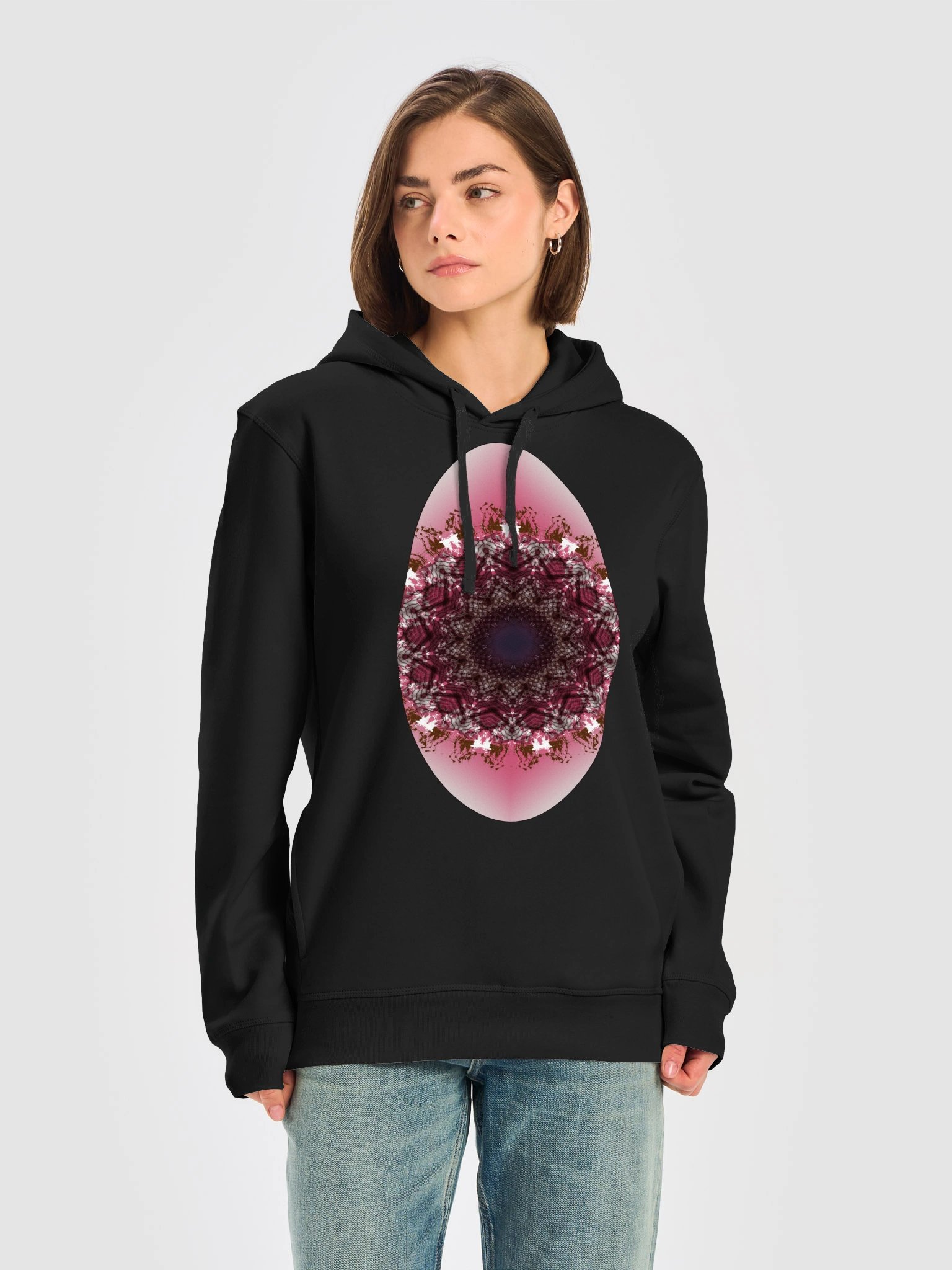 Emberlace Oval – Unisex Mandala Hoodie product image (13)