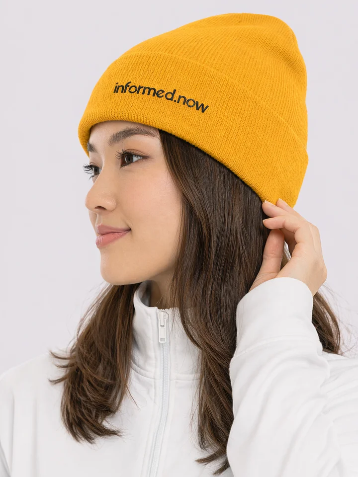 informed.now Cuffed Beanie (Gold) product image (2)