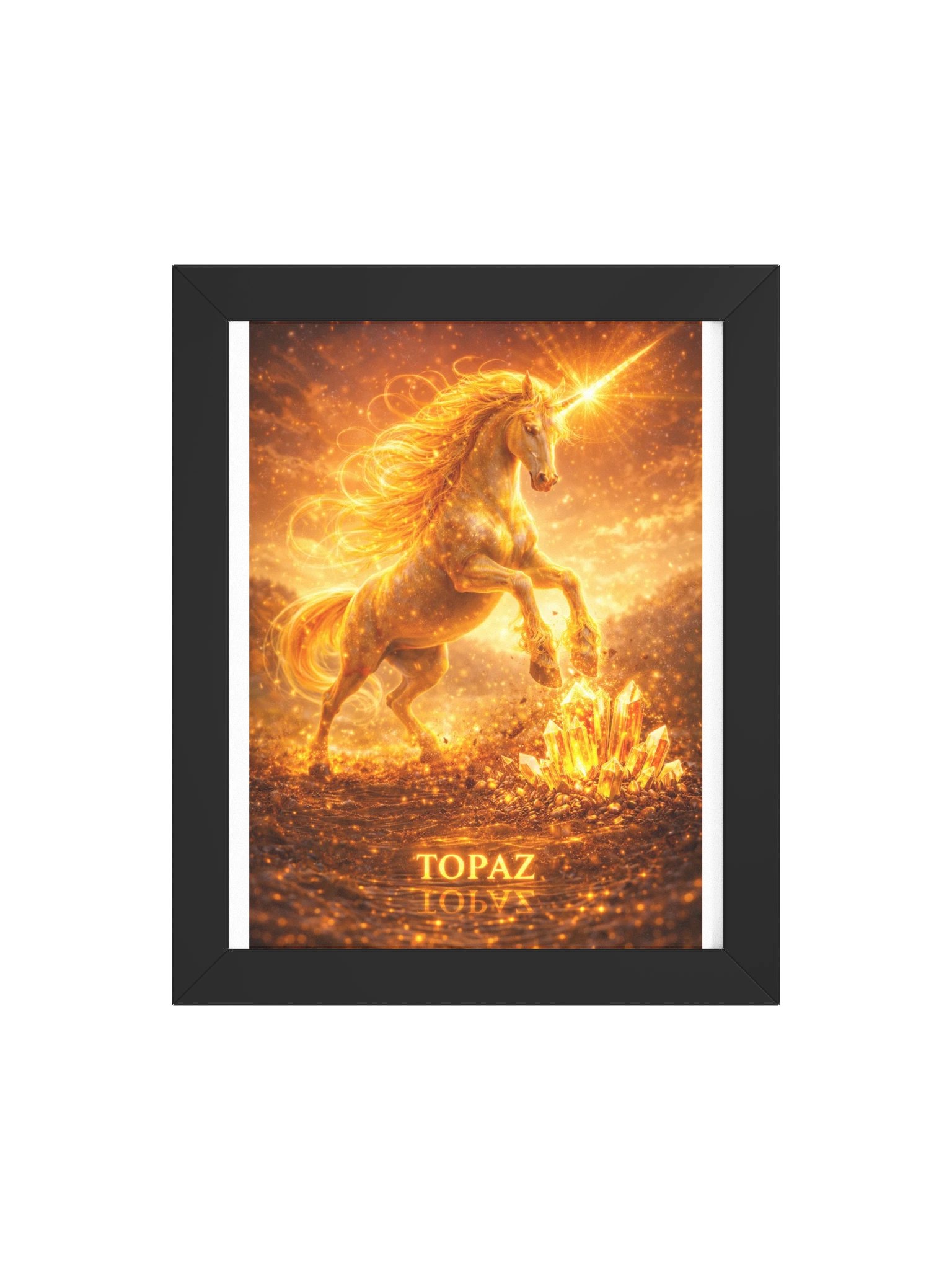 Topaz Unicorn Framed Poster product image (106)
