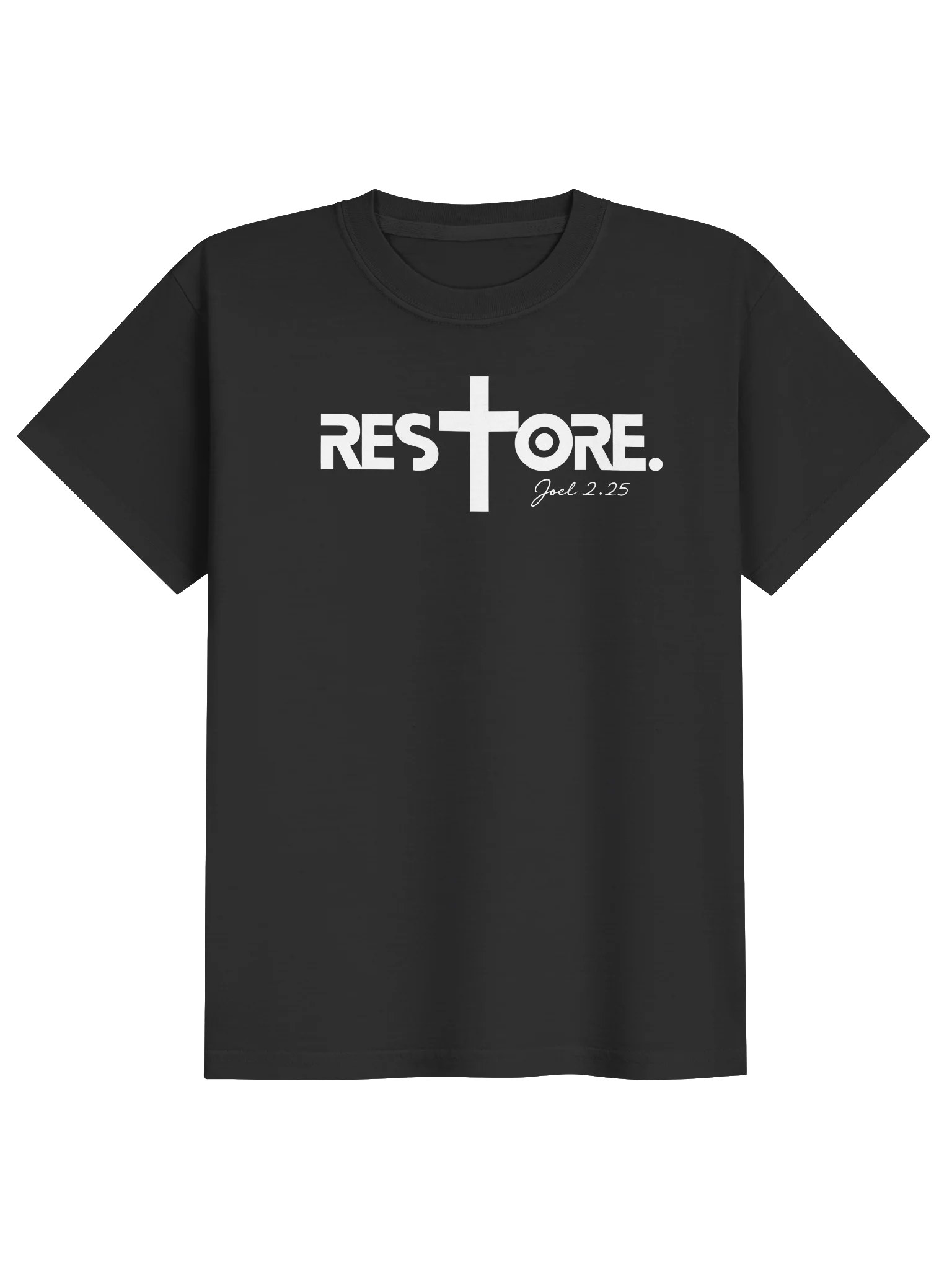 RESTORE™ Kids Cross T-Shirt | Christian Faith Graphic Tee | Inspirational Streetwear product image (2)