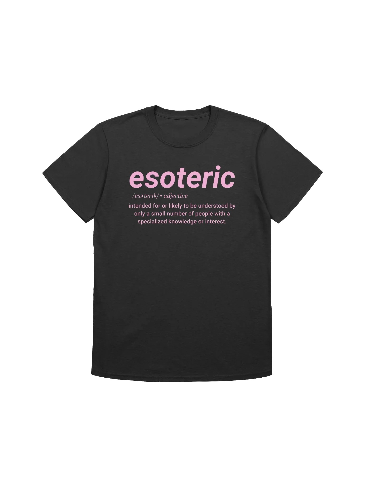 Esoteric Definition Tee (pink) product image (1)