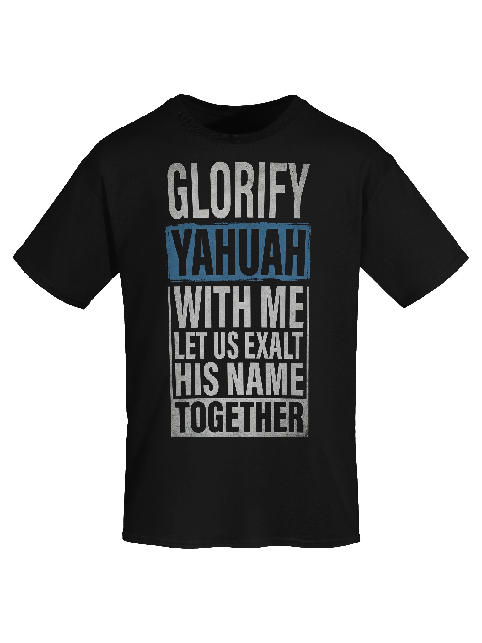 Glorify YAHUAH With Me Vintage Style T-Shirt | Tehillim 34:3 Vintage Style Tee product image (7)