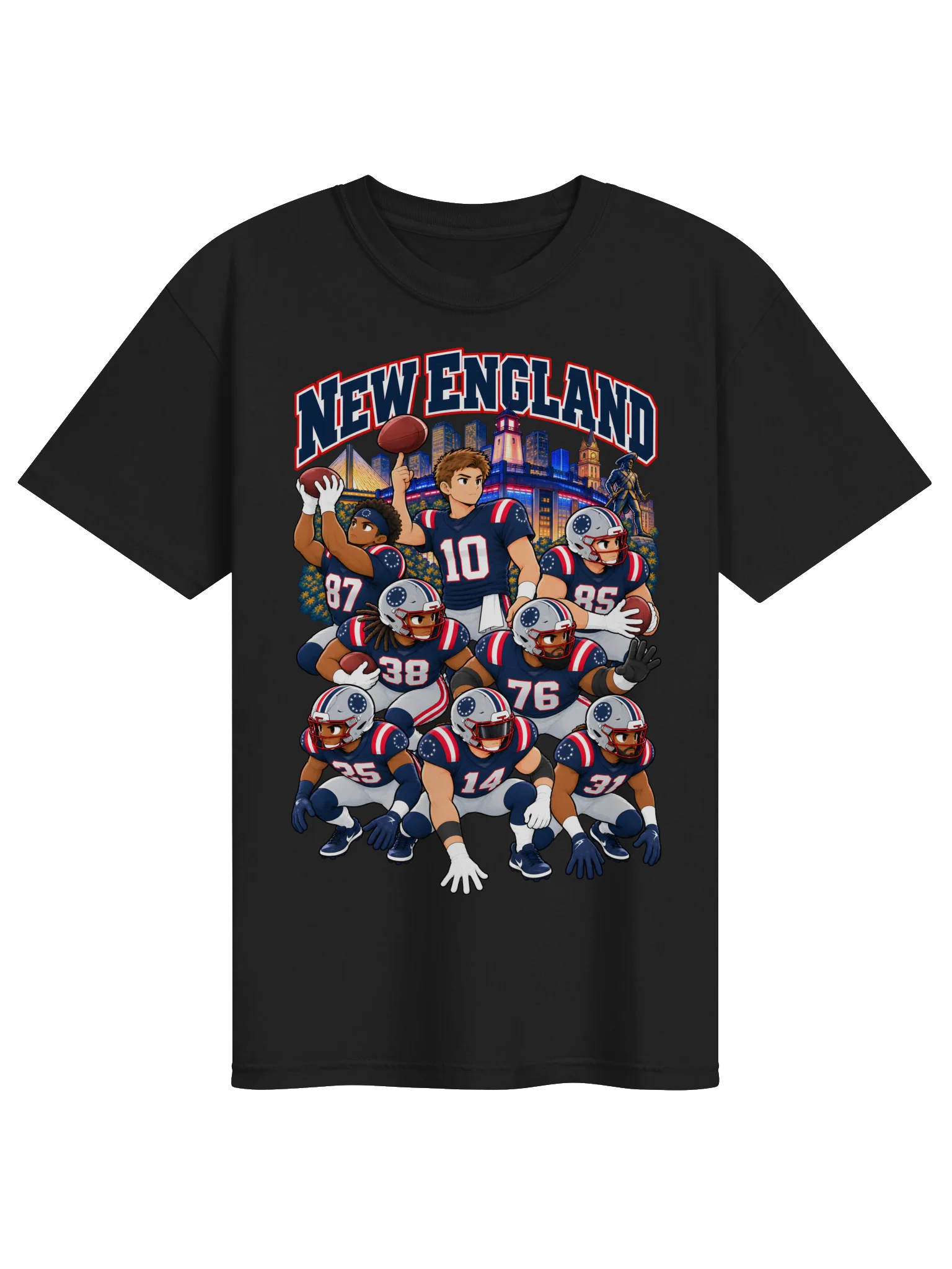 New England Football 2026 Animated Player T-Shirt product image (2)