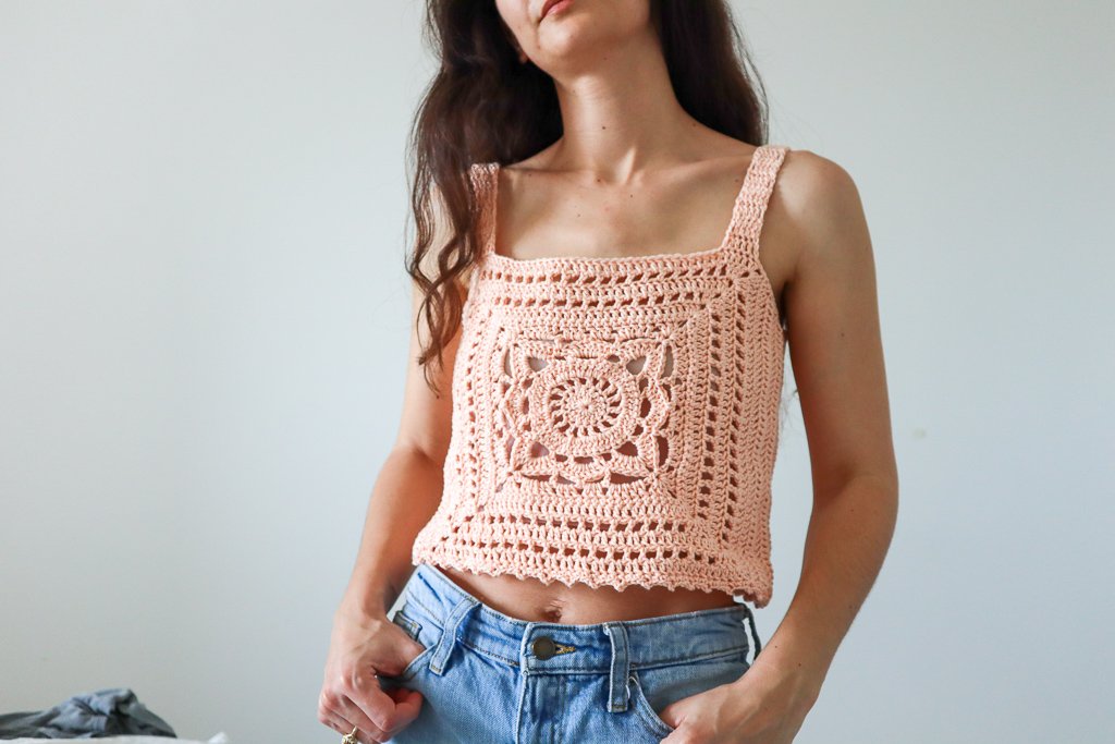 Willow Granny Square Tank - Crochet Top Pattern product image (1)
