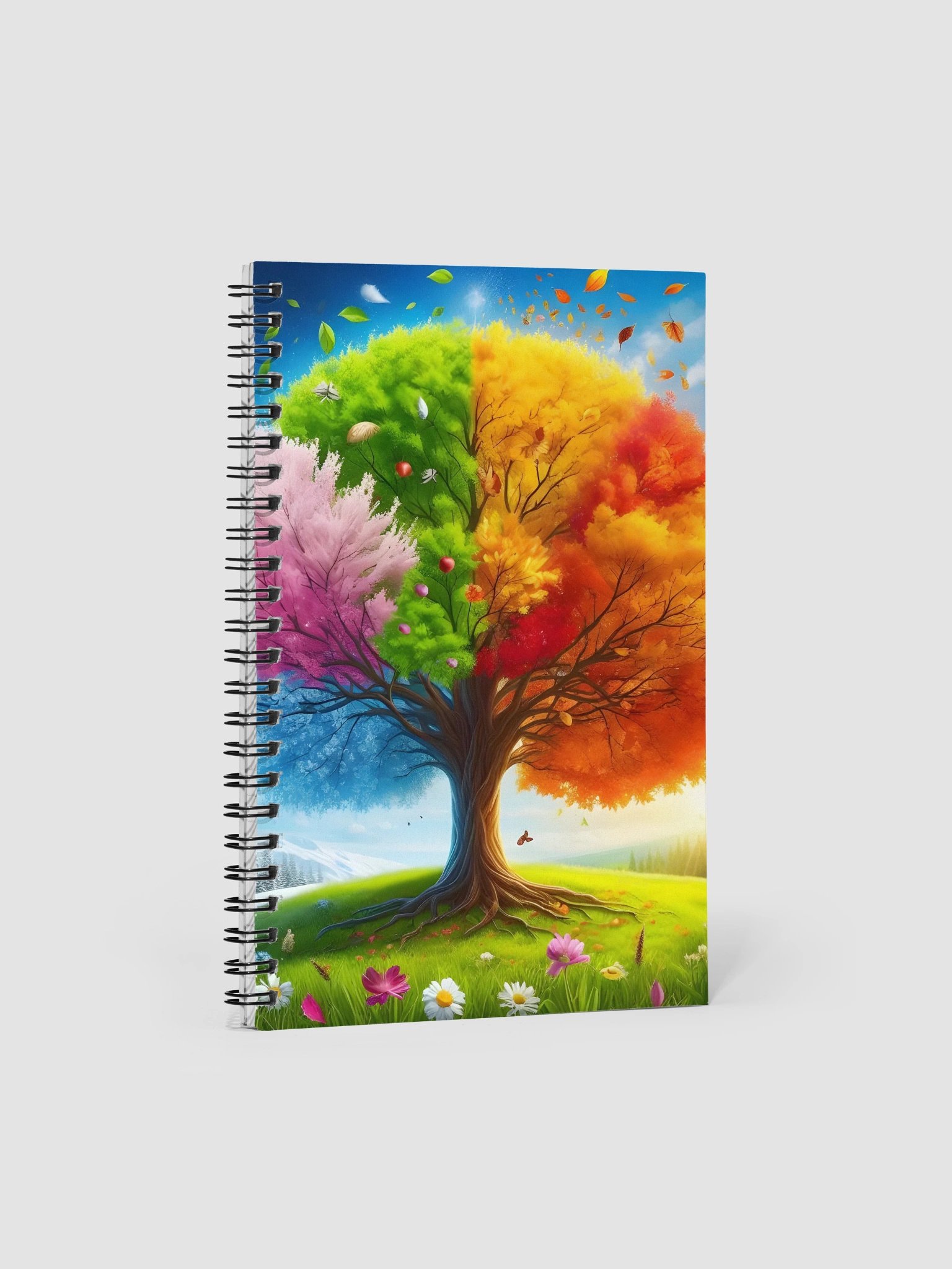 Seasonal Tree Spiral Doted Notebook product image (1)