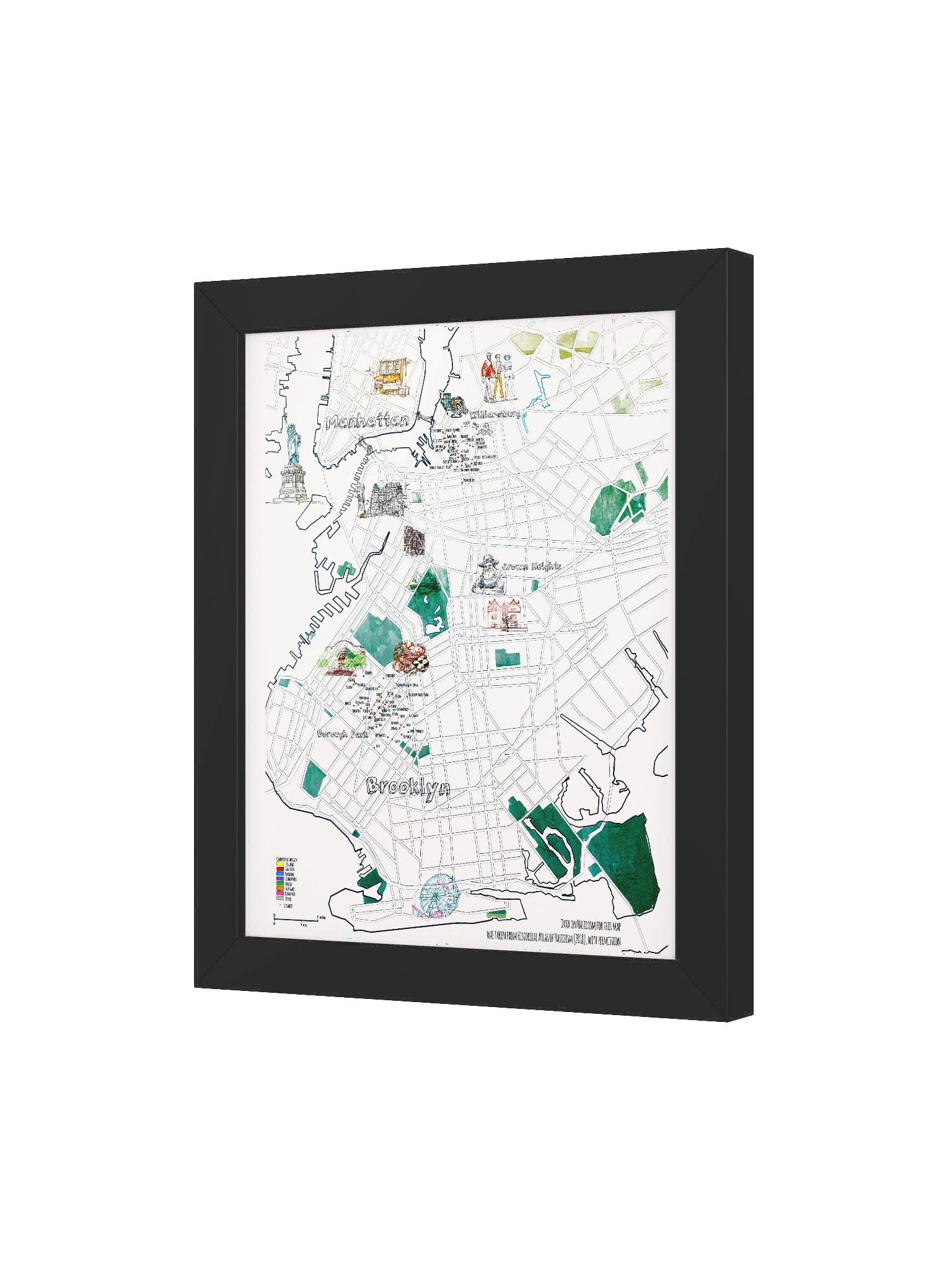 Hasidic NY Map Poster product image (3)
