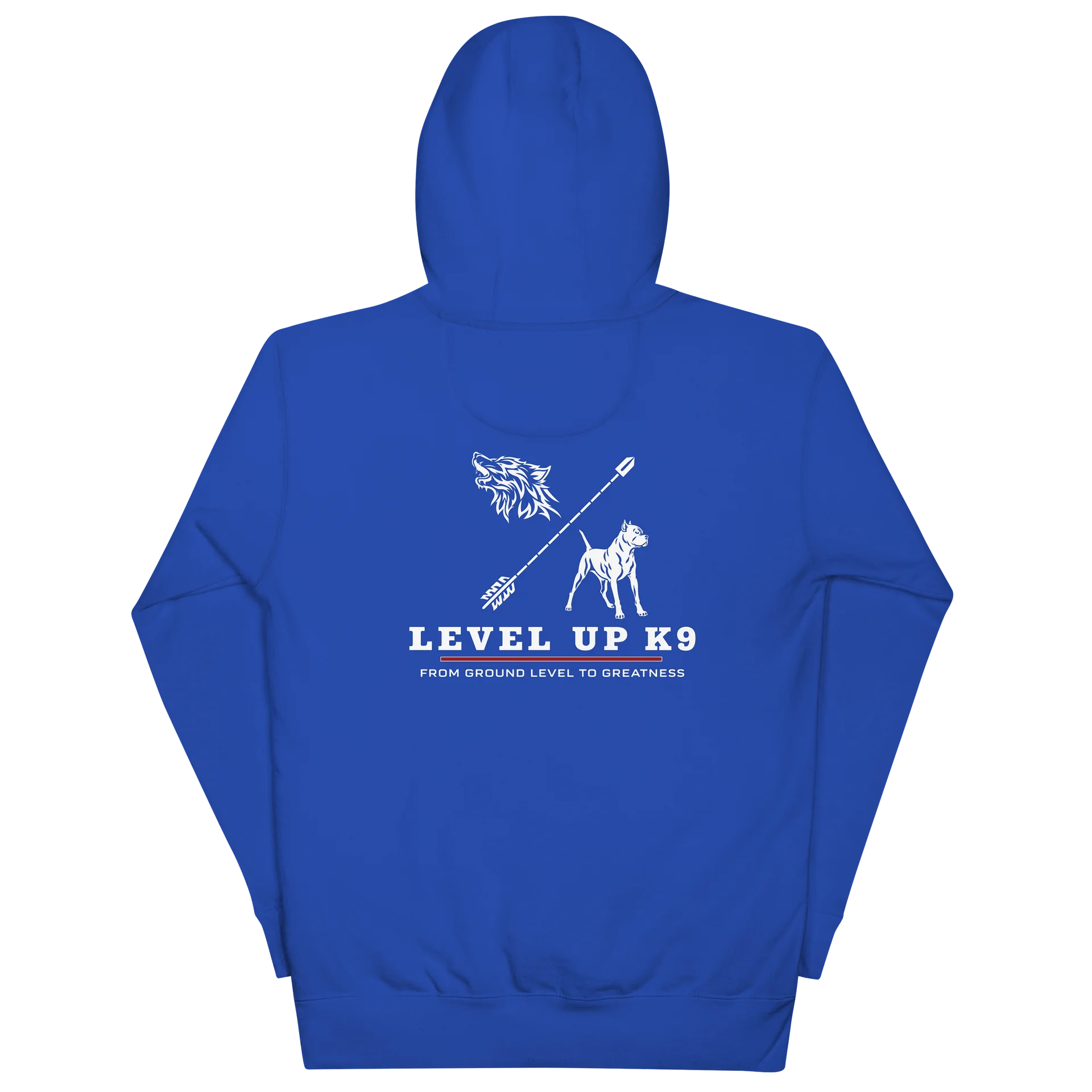Level-UP K9 Standard Hoodie ( royal blue) product image (6)