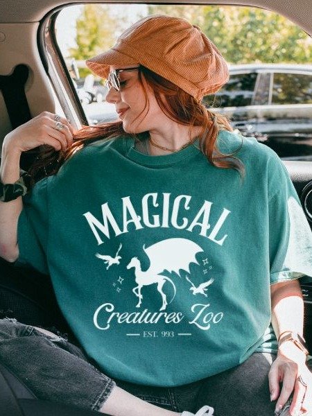 Magical Creatures Zoo Vintage Minimalist Cozy Shirt product image (2)