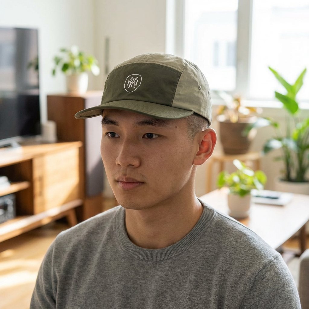 Two-Tone Cap — Minimal 5 Panel Hat product image (7)