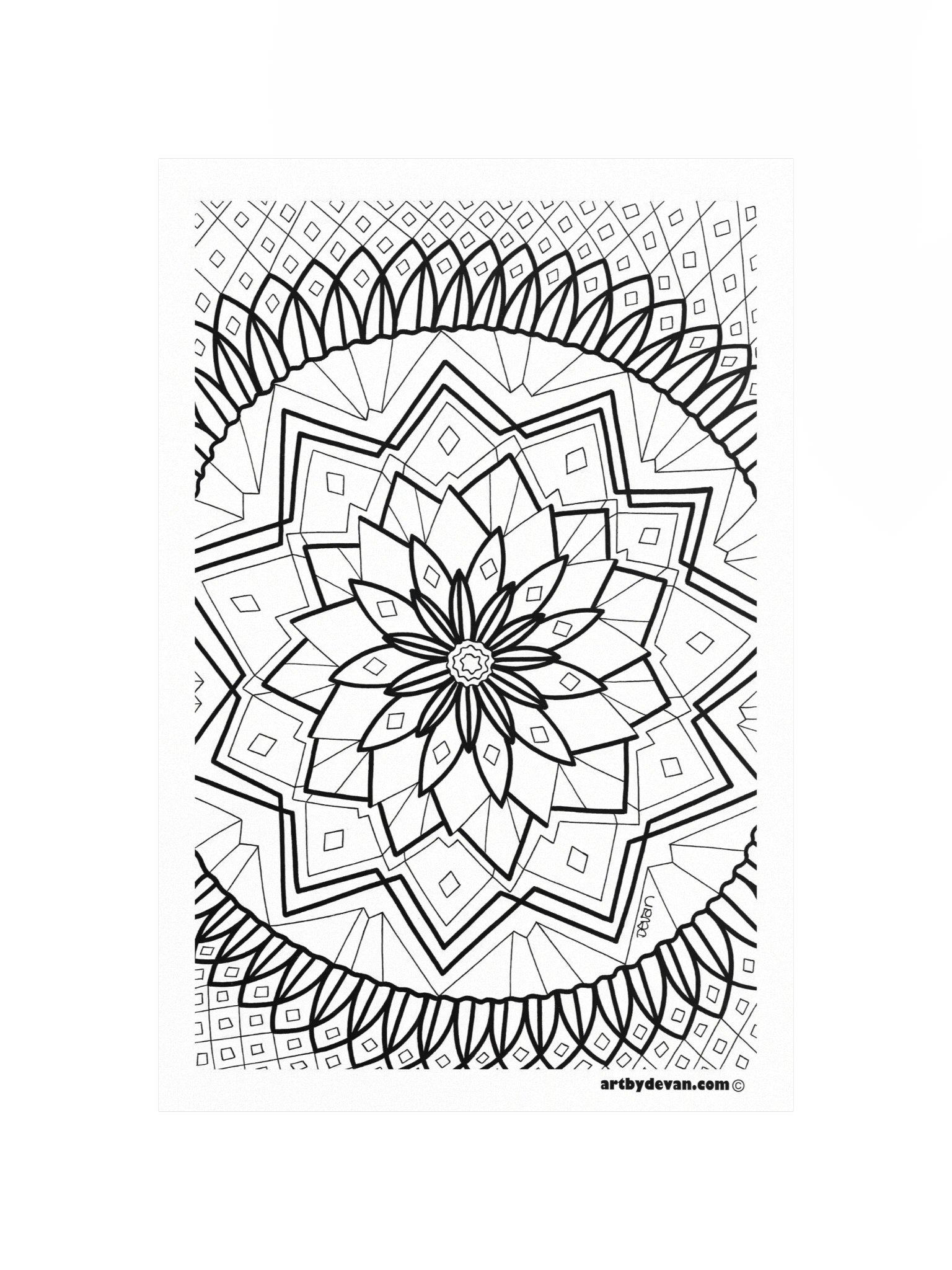 Color Your Own Art: Star Mandala product image (4)