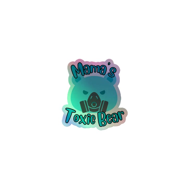 Toxic Bear Holographic Sticker product image (1)