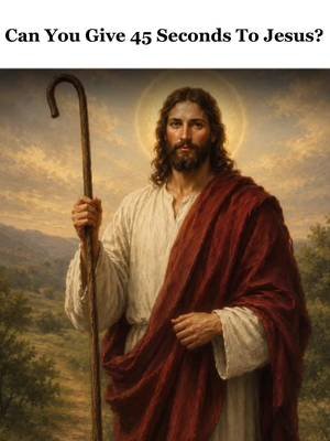 Can You Give 45 Seconds To Jesus…🙏✝️#jesus #love #faith #christianity #viral 