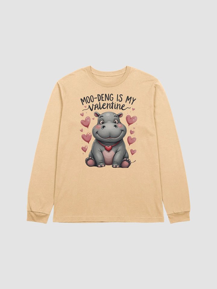 Moo-Deng is My Valentine - Long Sleeve Tee product image (7)