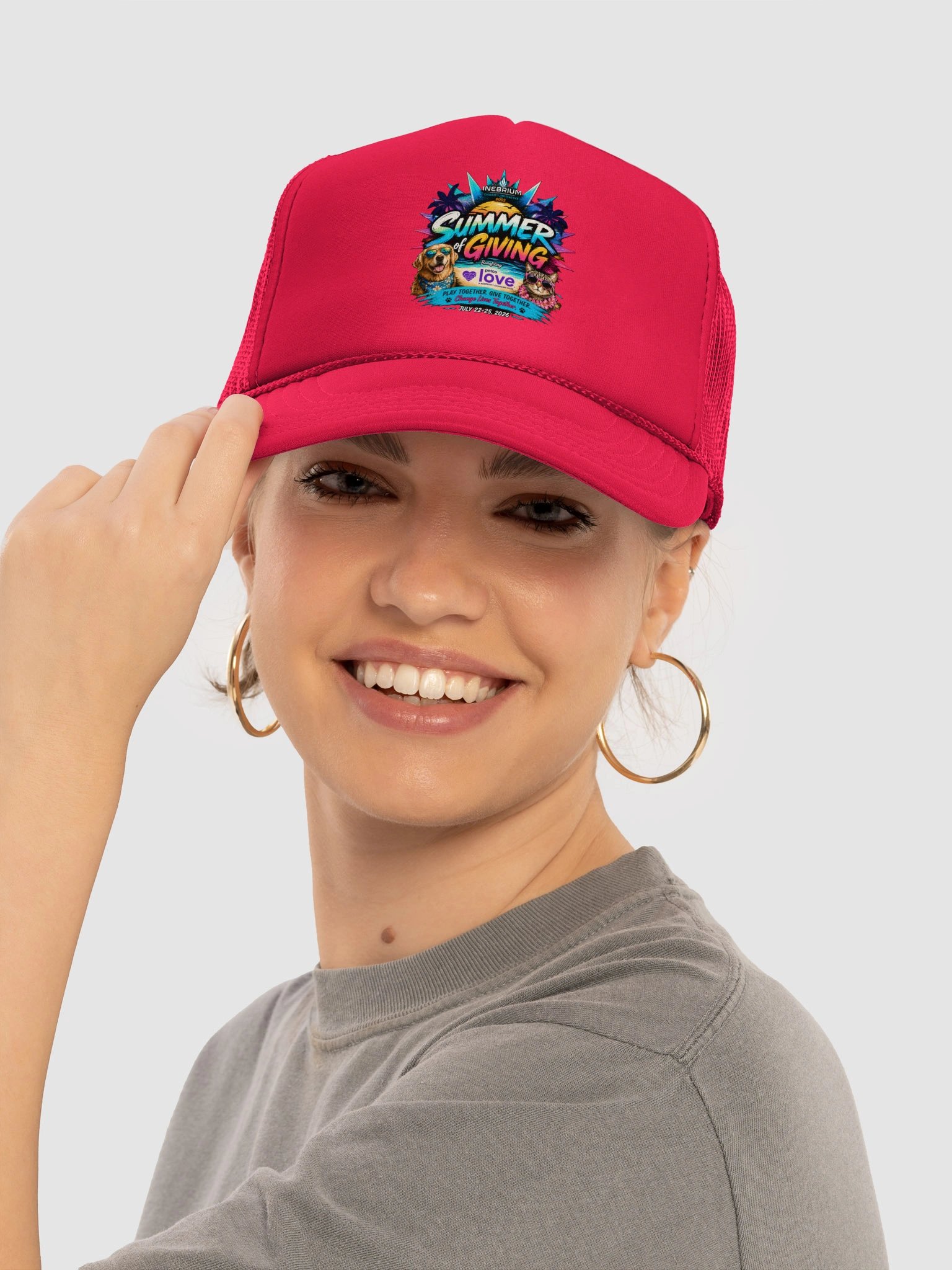 Inebrium Summer of Giving Foam Trucker Hat product image (13)