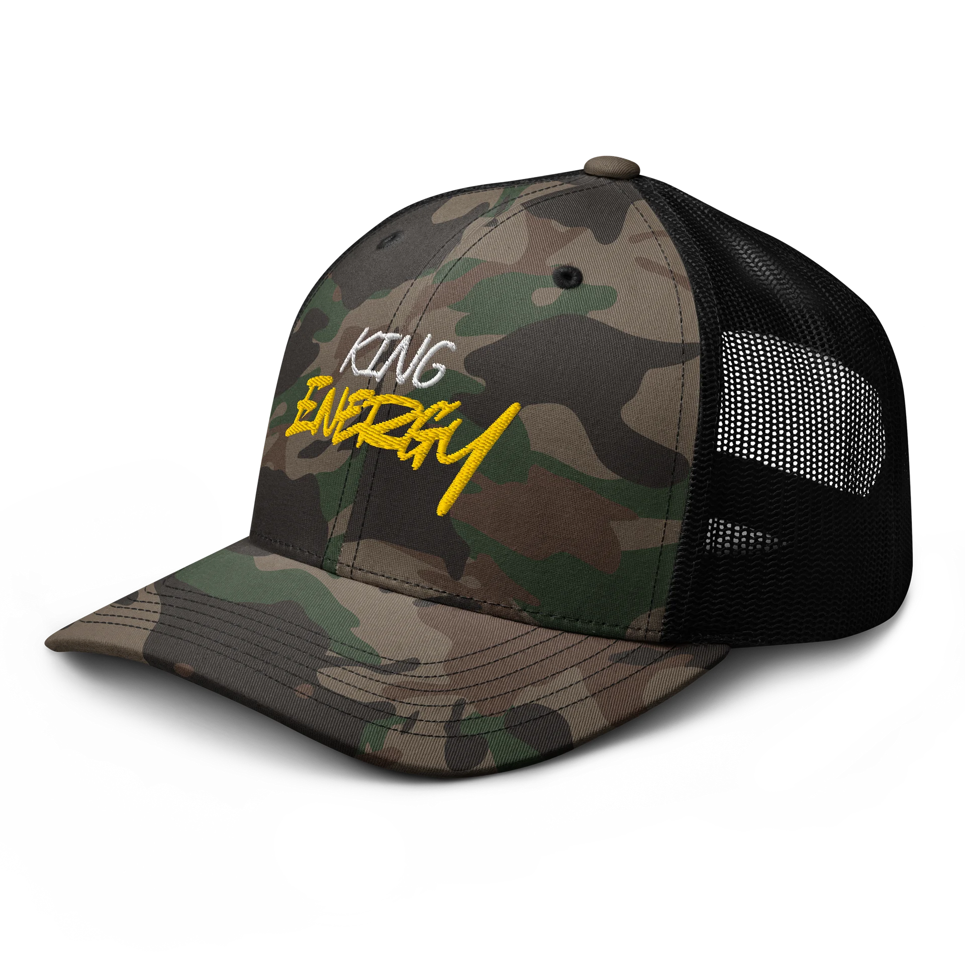 King Energy Camouflage Trucker Hat product image (4)