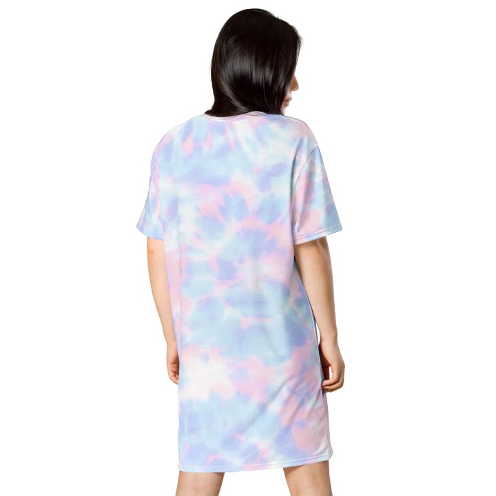 Pastel Tie Dye Pattern T-shirt Dress product image (1)