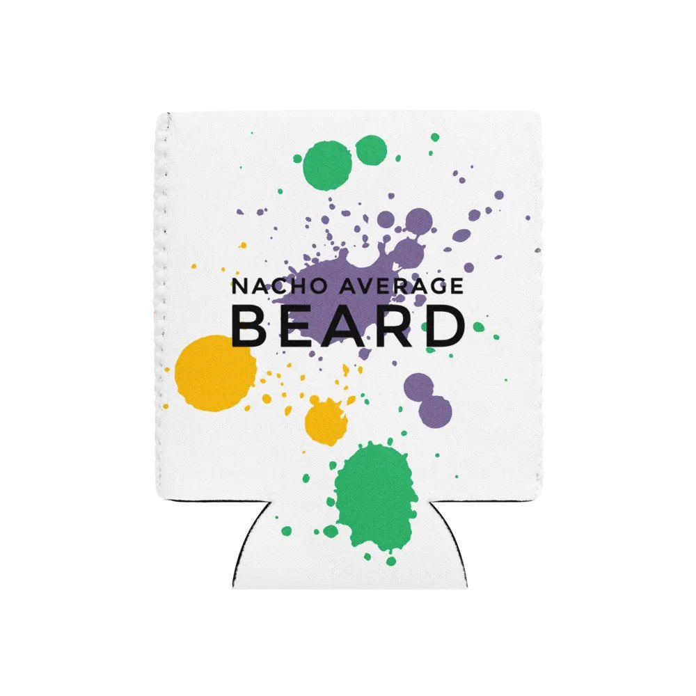 Coozie Can Cooler (Design: Nacho Average Beard) product image (1)