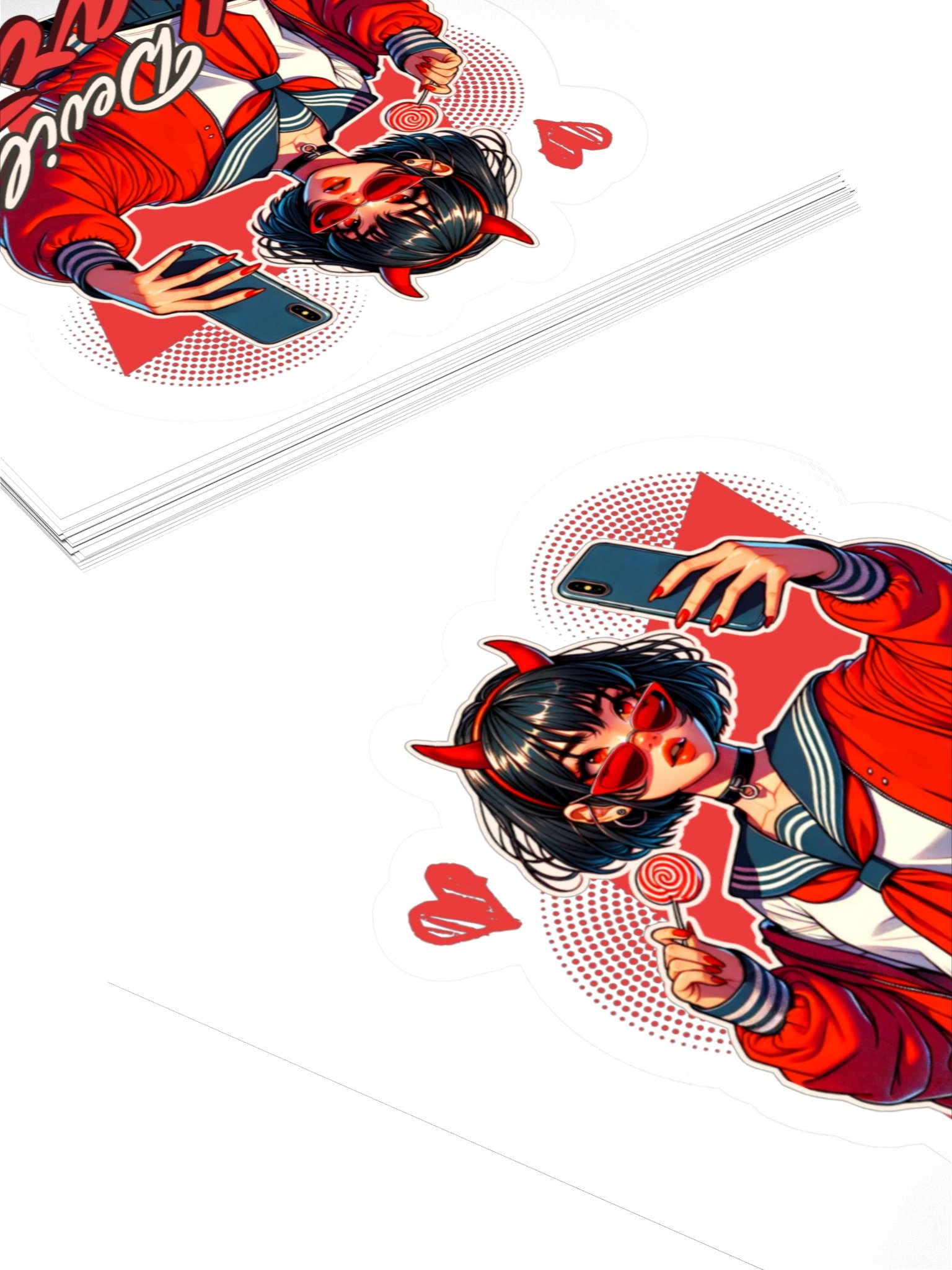Darla's Devil Heart Sticker product image (12)