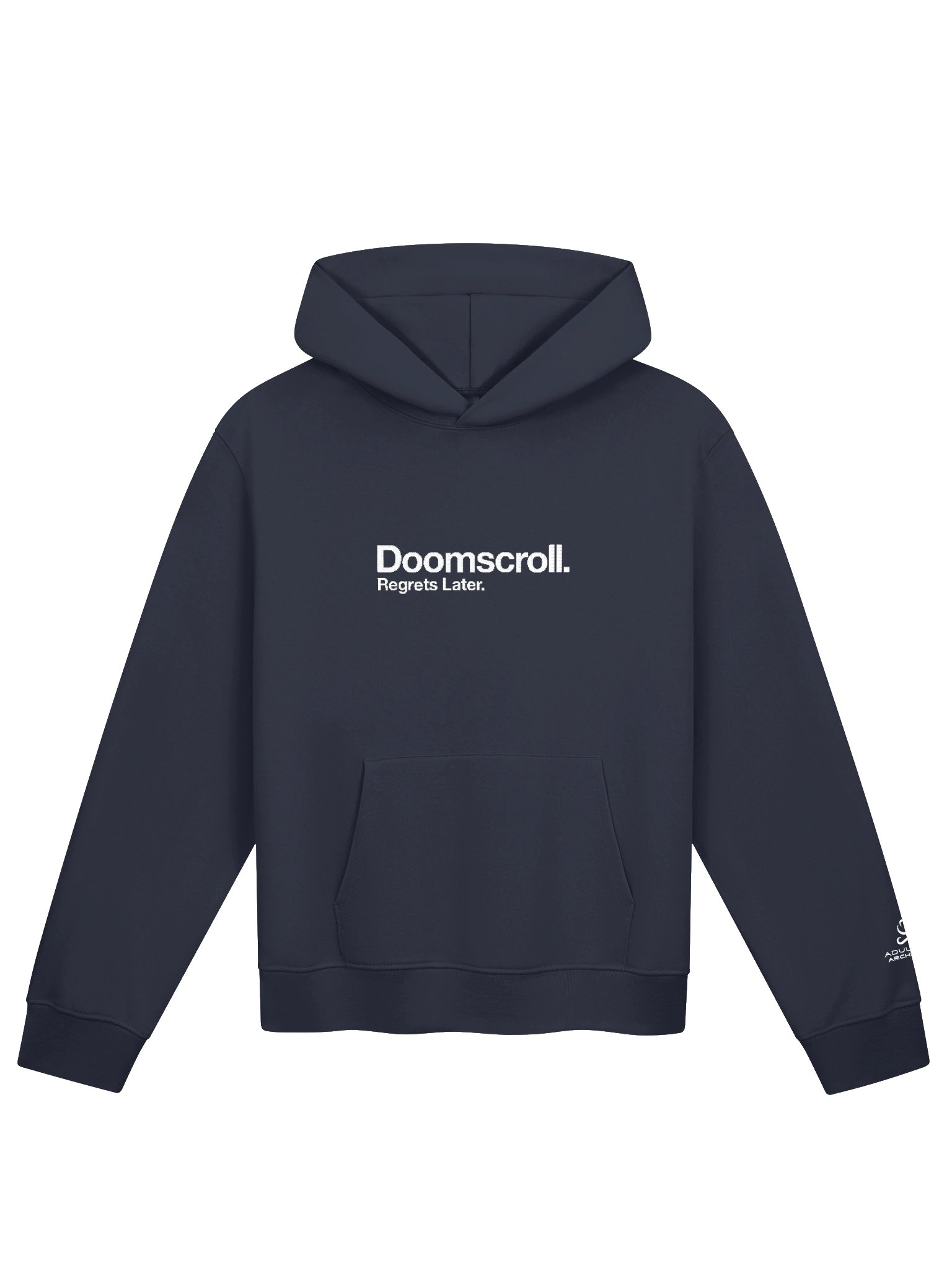 “Doomscroll. Regrets Later.” — Bella+Canvas Unisex Oversized Midweight Hoodie product image (15)