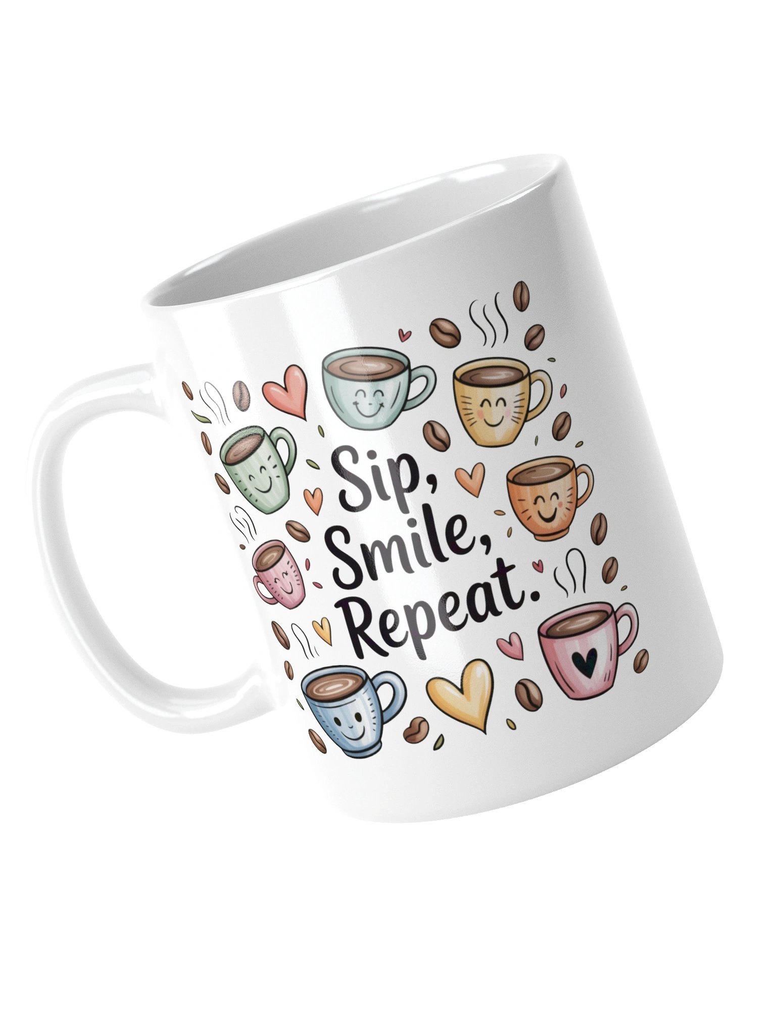Sip Smile Repeat Coffee Mug – Positive Vibes Only product image (5)
