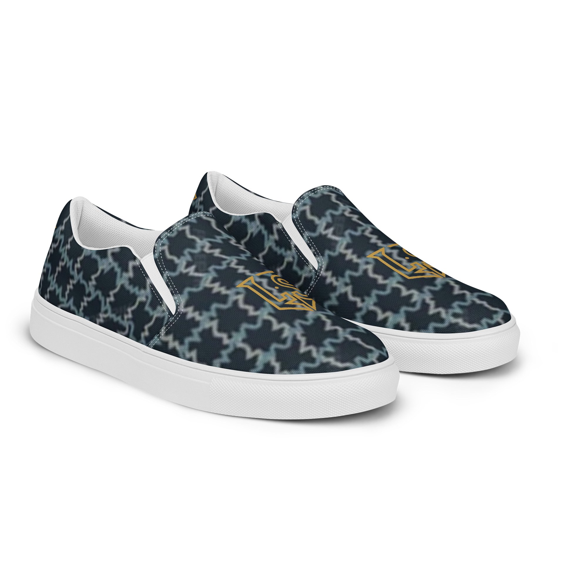 Lafate.Store Designer Slip On - Men (blue pattern) product image (2)