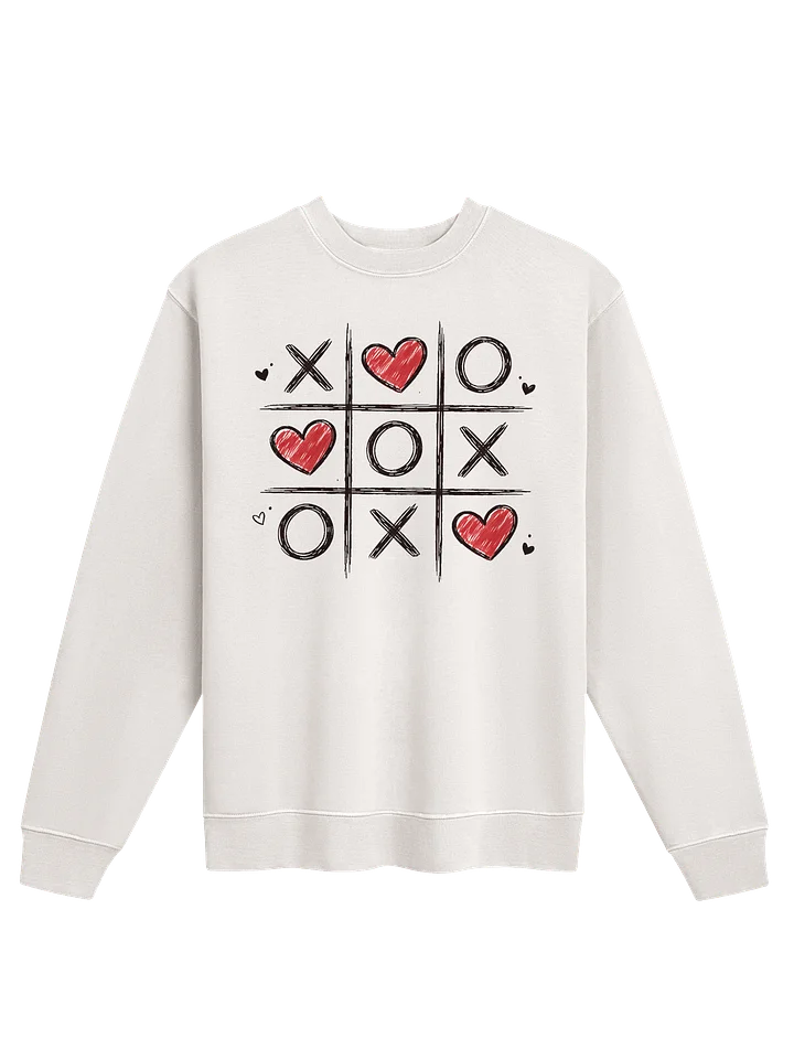 XOXO Tic-Tac-Toe Pigment-Dyed Crewneck Sweatshirt product image (17)