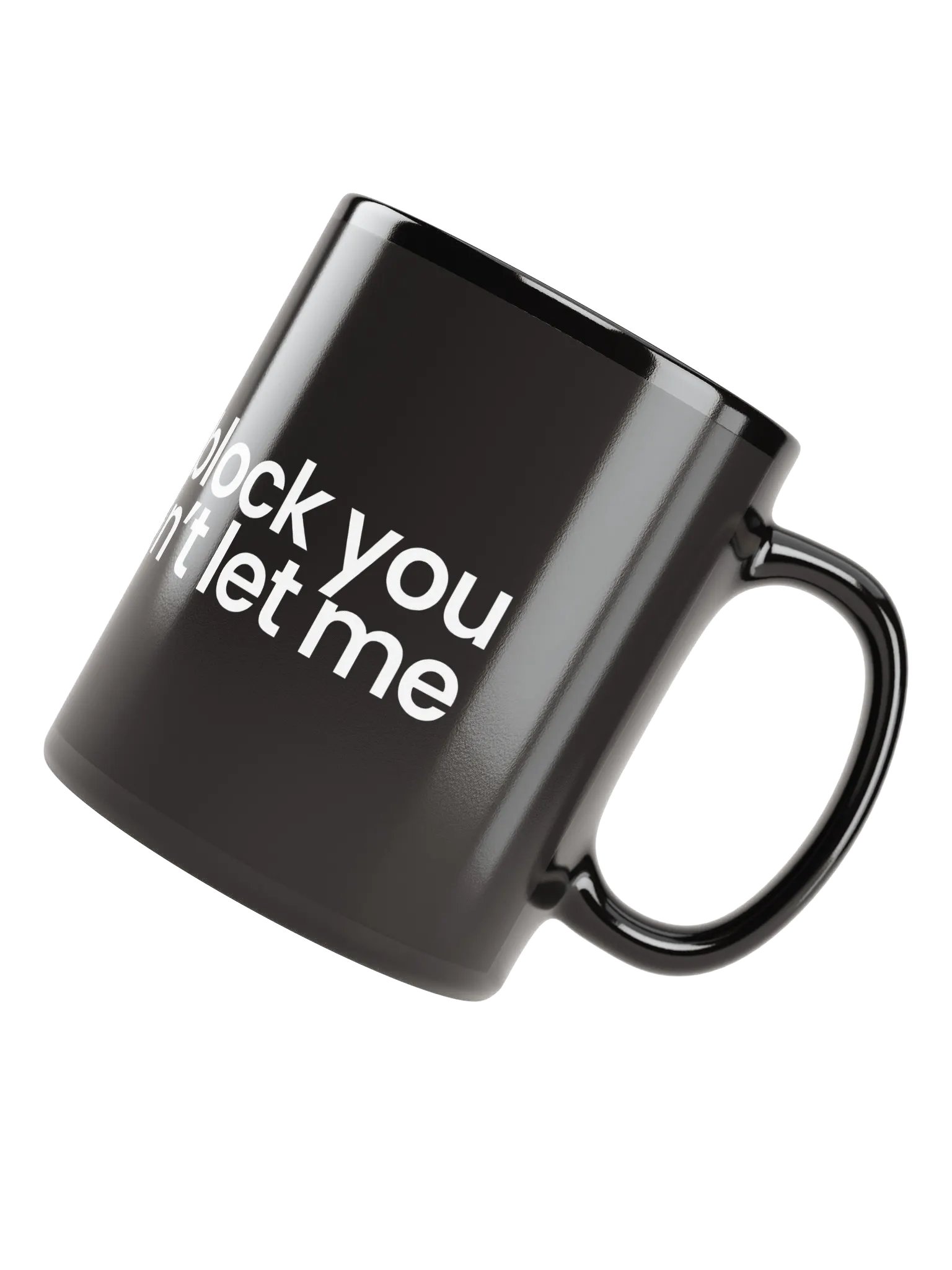 Blocked On X Mug - Black product image (5)