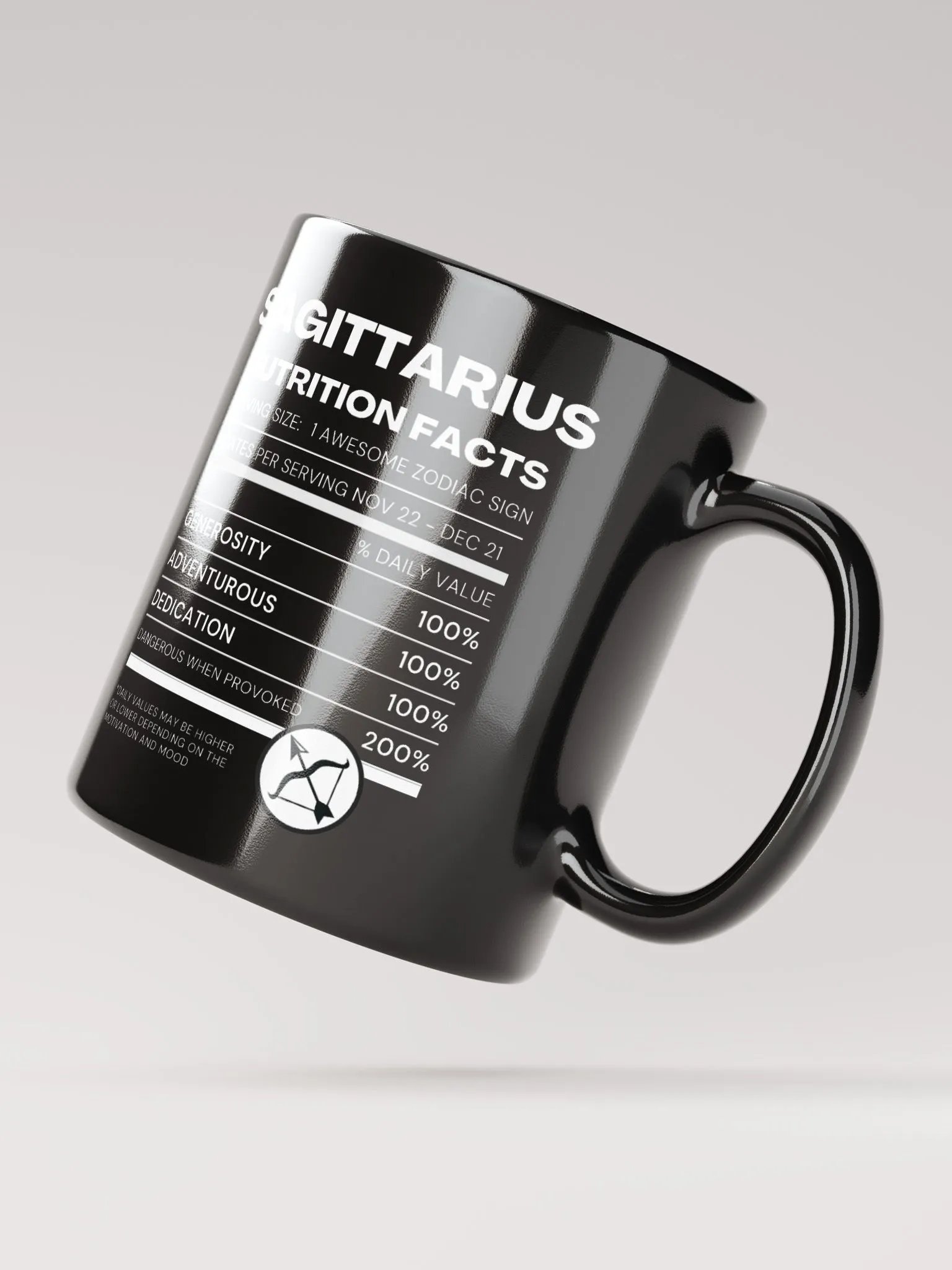 Sagittarius Nutrition Facts Mug product image (5)