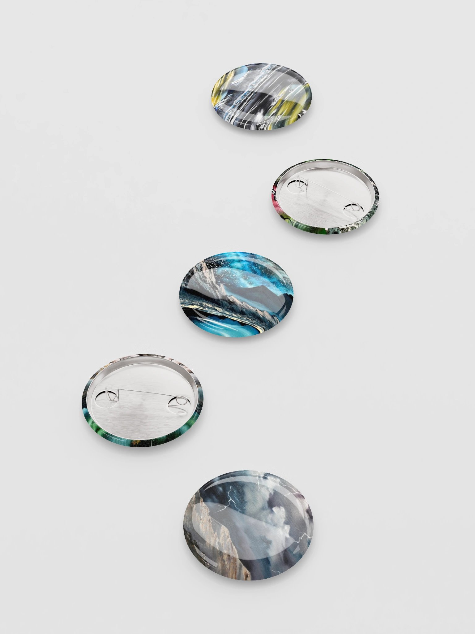 Art Button Pins - Night Vibes product image (7)
