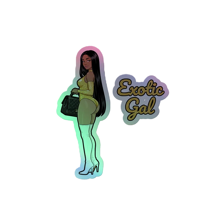 Exotic Gal Holographic Sticker product image (2)