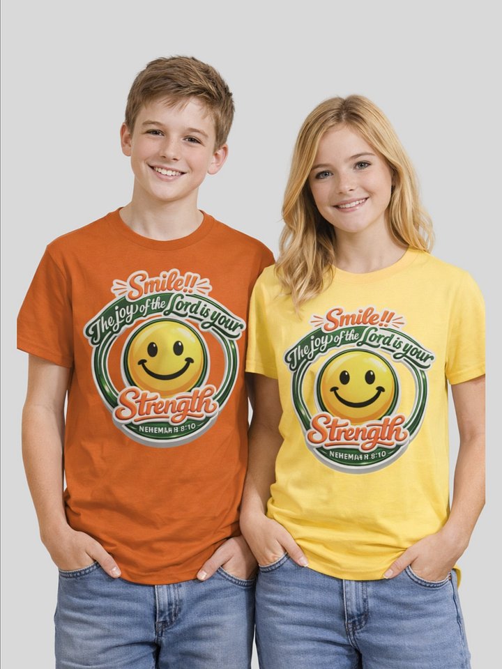 Joyful Strength Smiley T-Shirt product image (1)