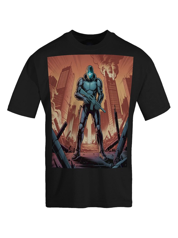 Inferno Ascendant: Apocalypse Inspired Oversized Faded T-Shirt product image (1)