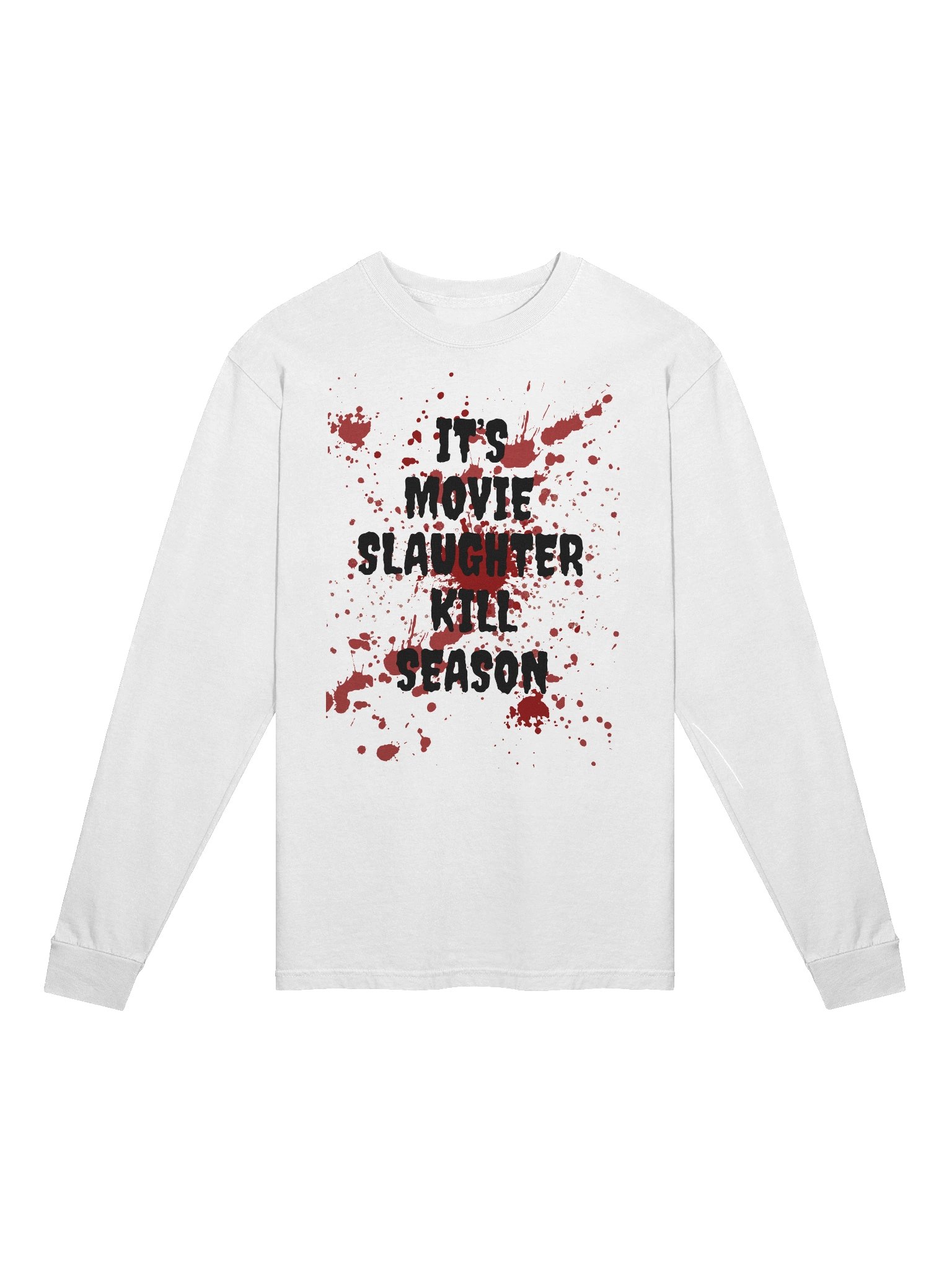 "Movie Slaughter Kill Season" Halloween Long Sleeve Tee – Horror Fans Only product image (3)
