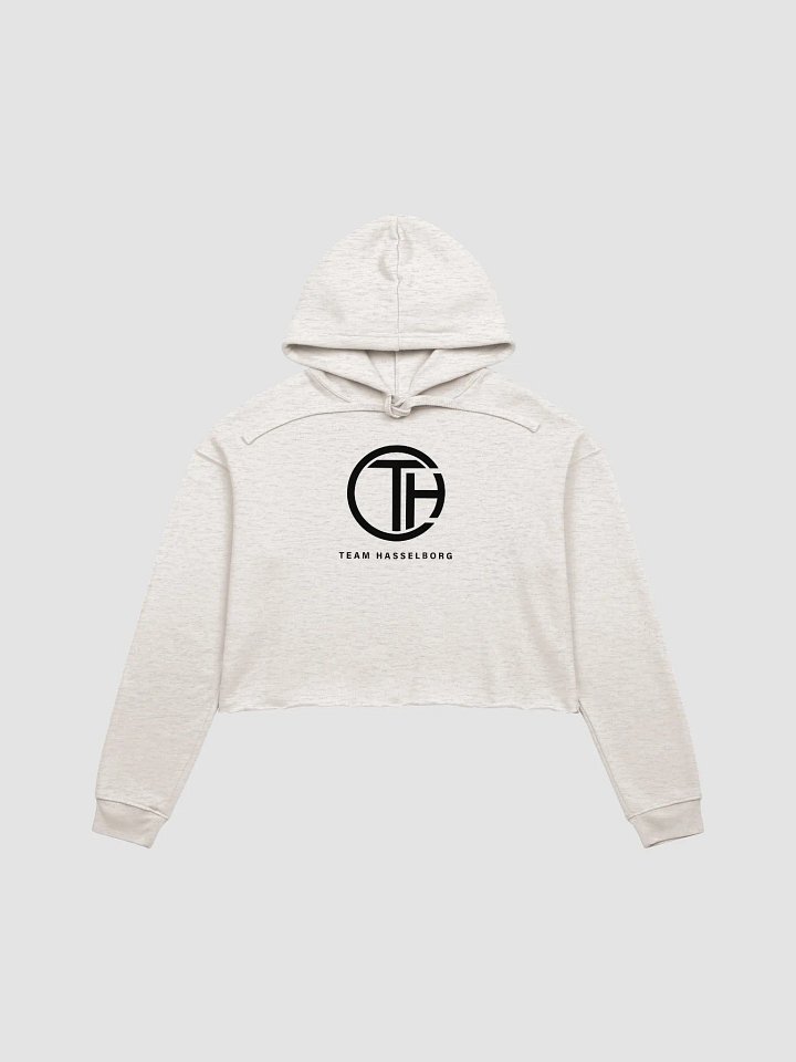 Hasselborg Logo Cropped Hoodie - Heather Dust product image (1)