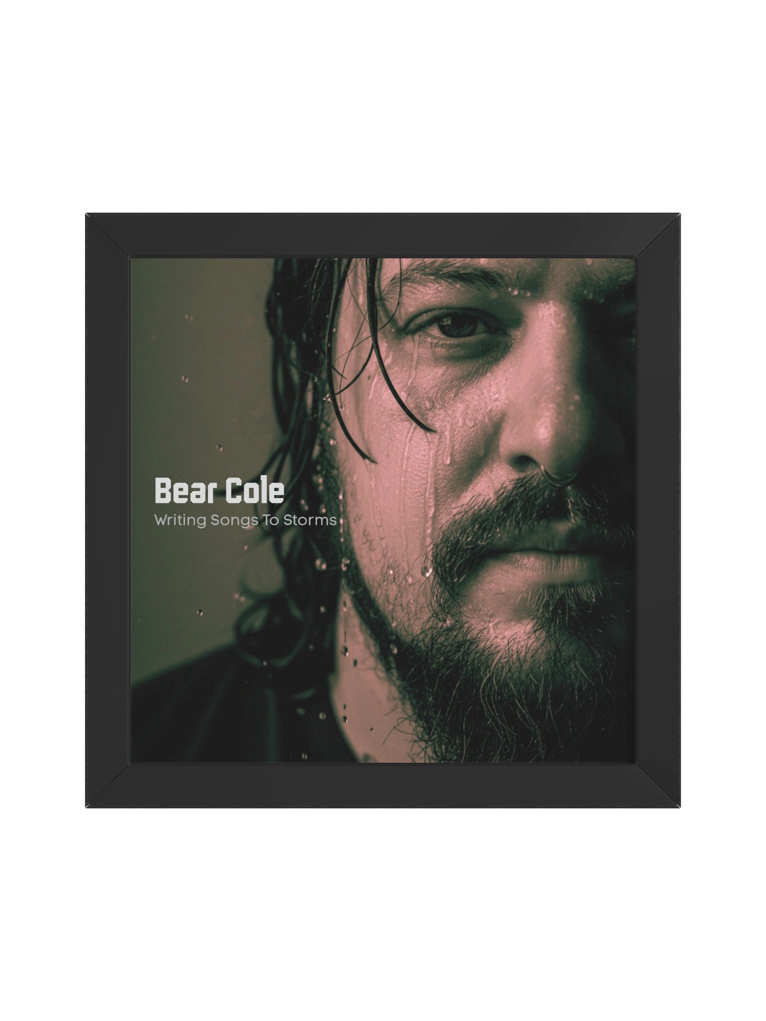 Bear Cole - Writing Songs to Storms (album cover) Framed Poster product image (2)