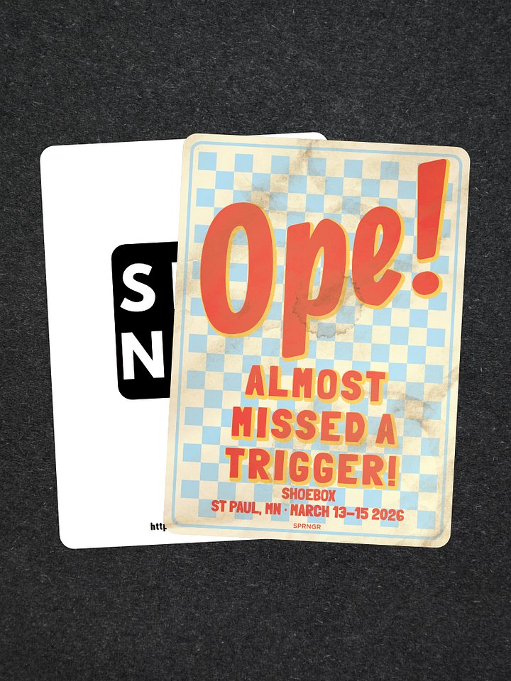 Convention Leftovers - Shoebox Ope! Trigger Marker product image (1)