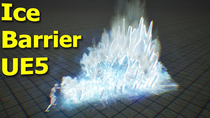 Ice Barrier in Unreal Engine 5 Niagara product image (1)