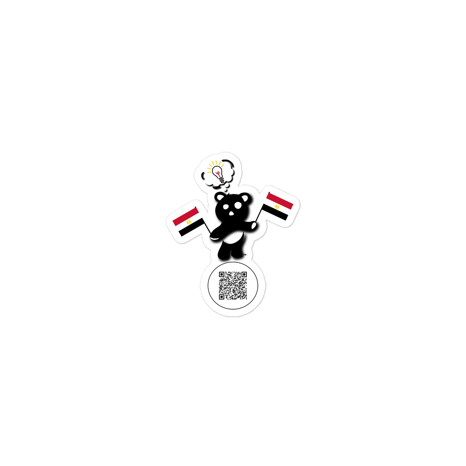 Egypt — Country Bear Sticker | BehrBrained Media product image (1)
