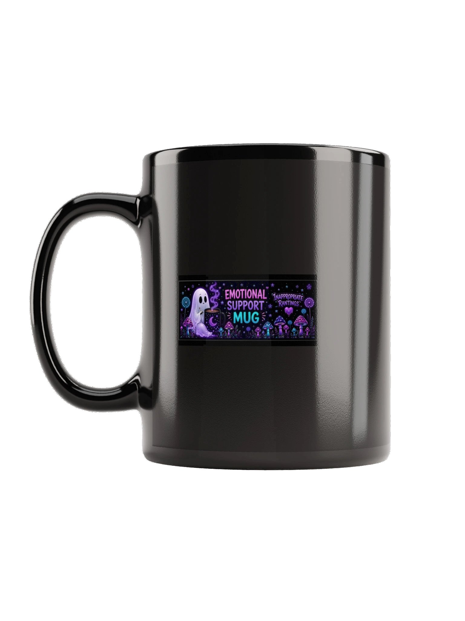 Emotional Support Mug - Black Glossy product image (7)